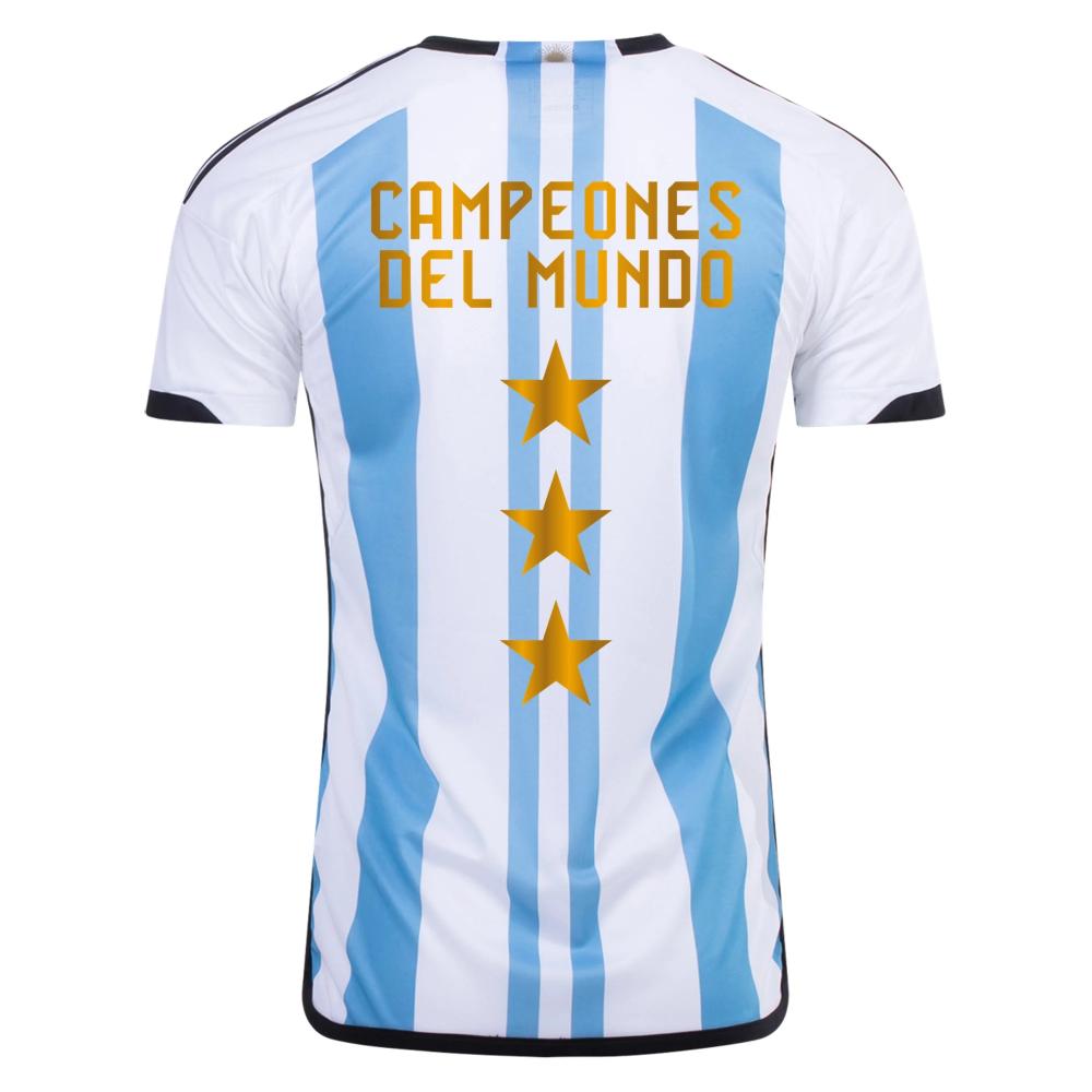 Argentinien Champions Home Jersey Weltmeister schaft 2022 - 3 Sterne