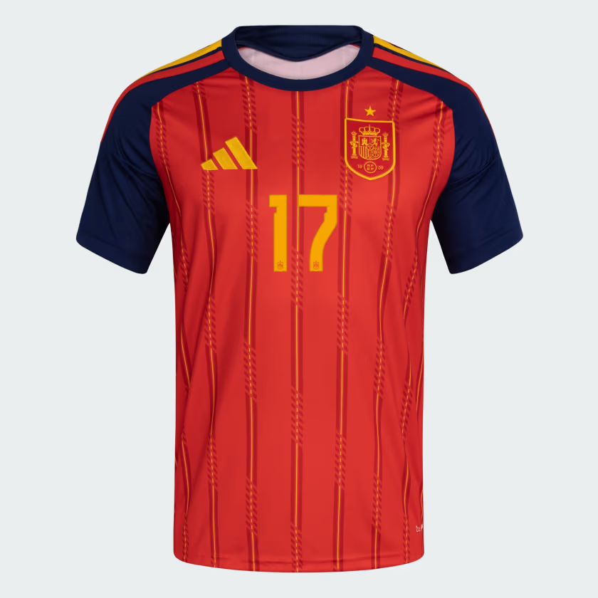 Kinder Spanien 2026 Heim Authentisches WM-Trikot WILLIAMS JR. #17