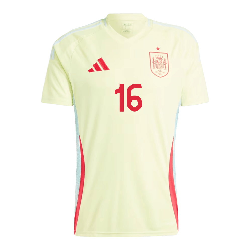 Rodrigo #16 Spanien Auswärtstrikot EURO 2024