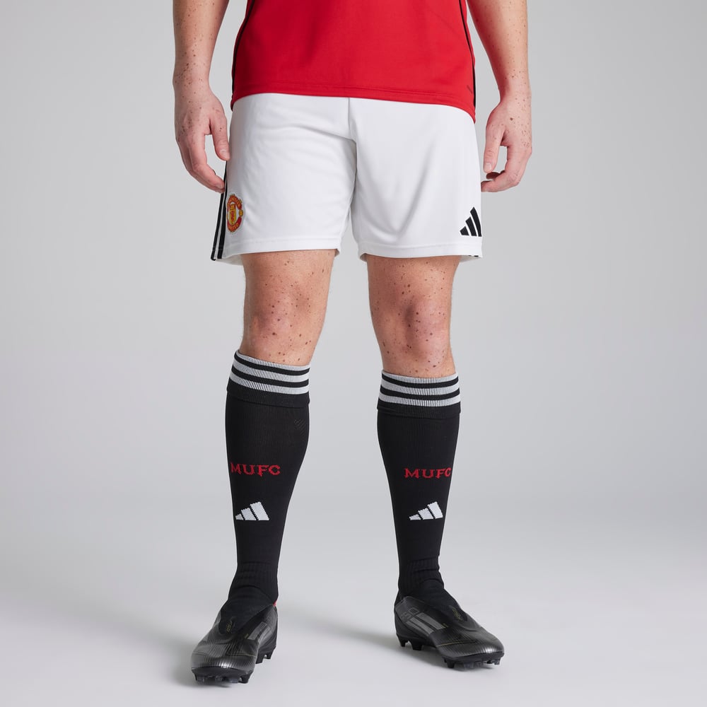 Kinder Manchester United 2025/26 Home Shorts-Weiß