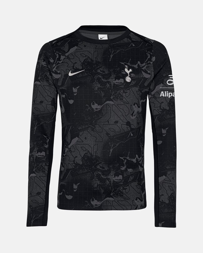 Kinder Tottenham Hotspur 2025/26 Auswärts Langarm-Aufwärm shirt
