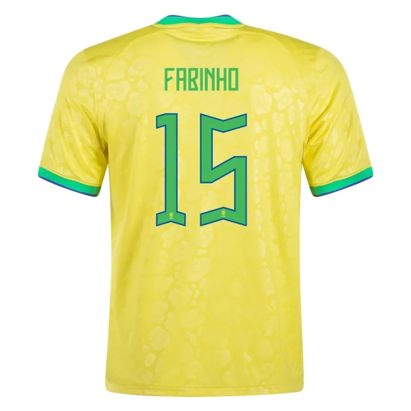 Fabinho #15 Brasilien Home Jersey Weltmeister schaft 2022
