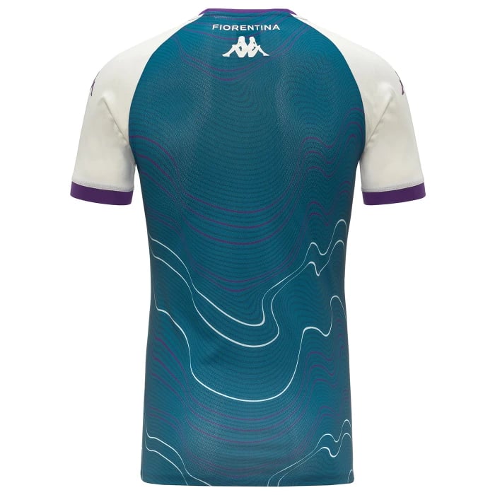 Kid's Fiorentina 2025/26 Drittes vorzeitiges Hemd-Türkis