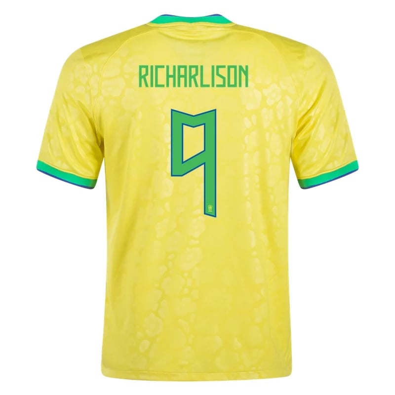 Richarlison #9 Brasilien Home Jersey Weltmeister schaft 2022