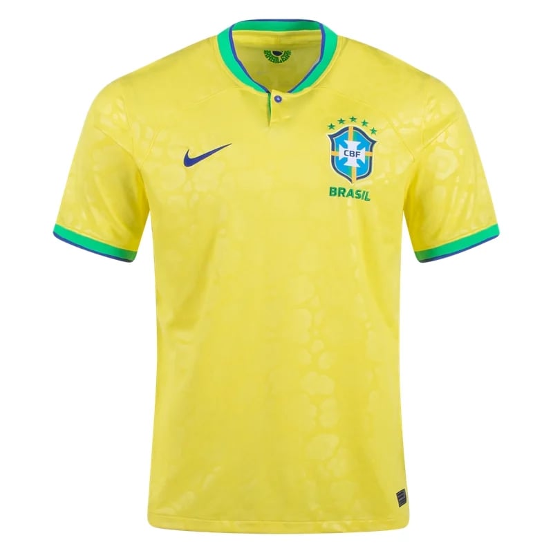 Brasilien Home Jersey Weltmeister schaft 2022