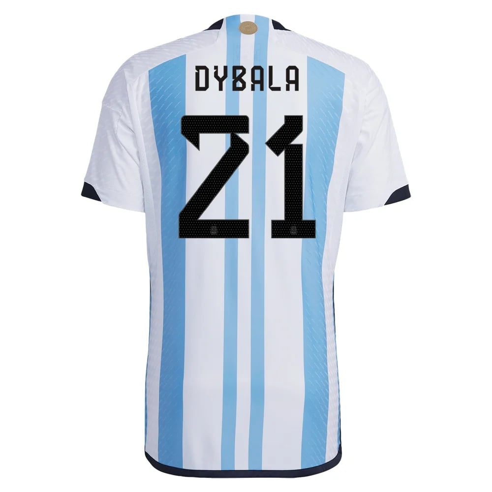 Paulo Count #21 Argentinien Home Jersey Weltmeister schaft 2022