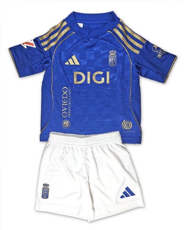 Kid's Real Oviedo 2025/26 Home Kit