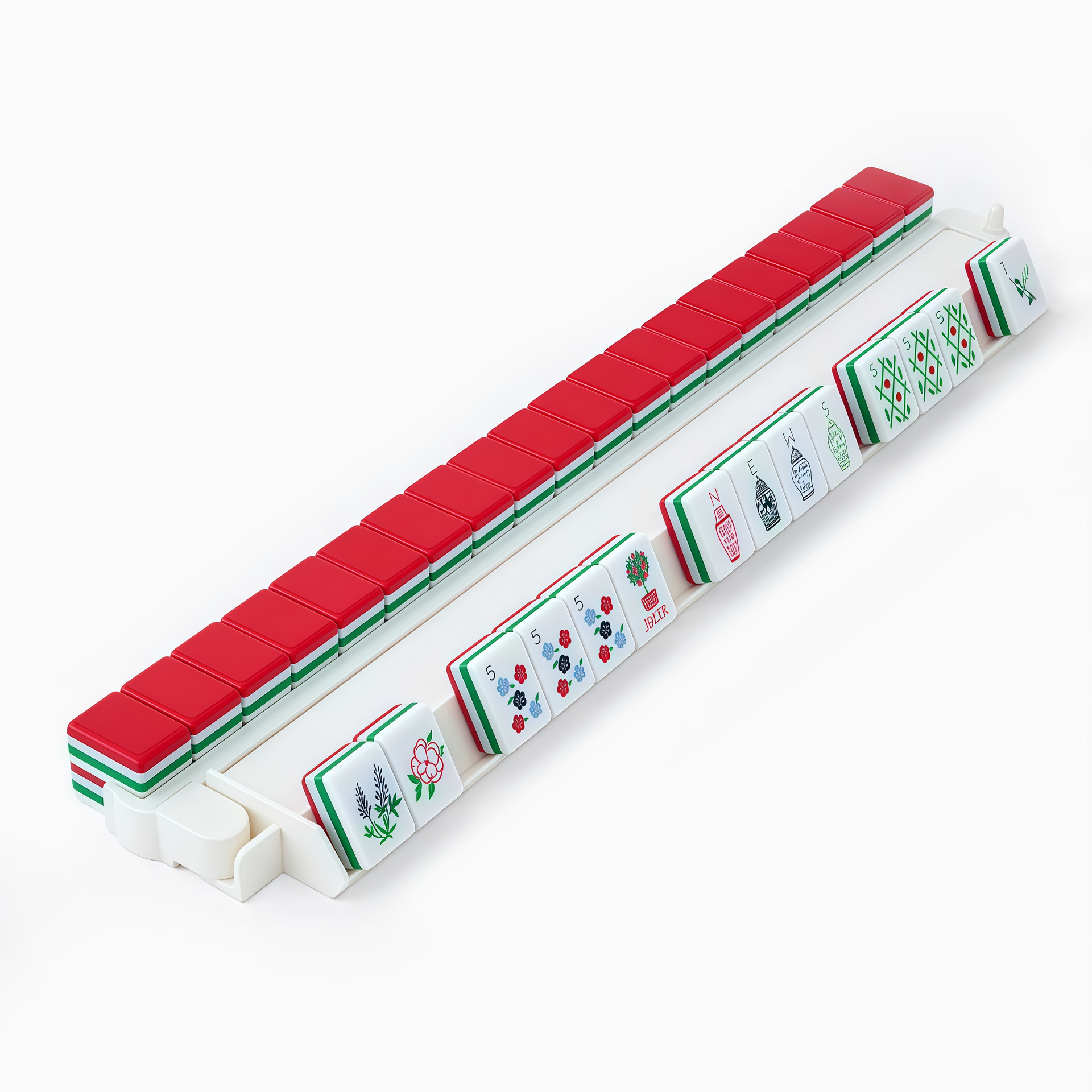 4-Layer Acrylic American Mahjong Tiles Set, Colorful Western Mahjong for Family Game Night