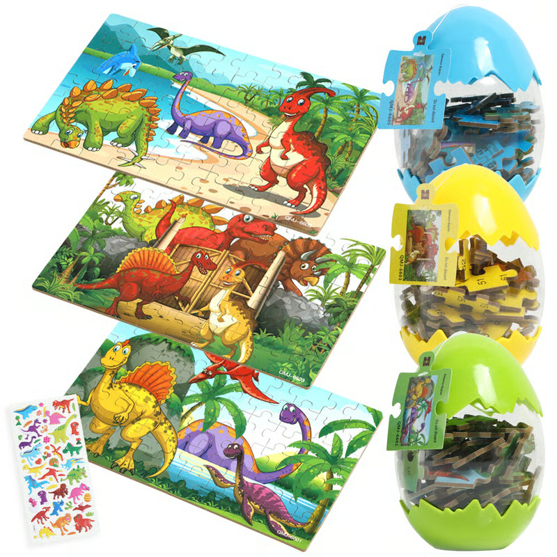 Dinosaur Egg Puzzles - Great Gift For A Boy Or Girl
