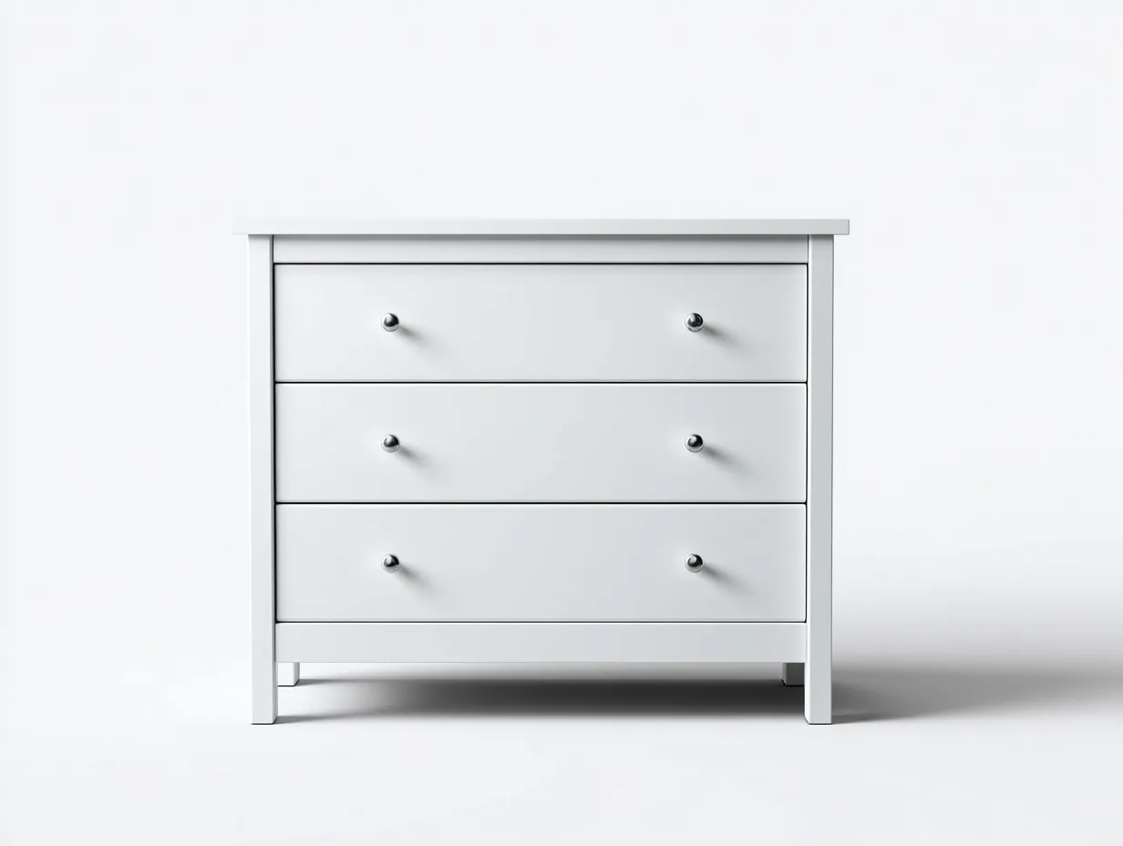 Mesita de noche 80x40x75 cm madera blanco - diseño clásico con almacenamiento-Cottamart