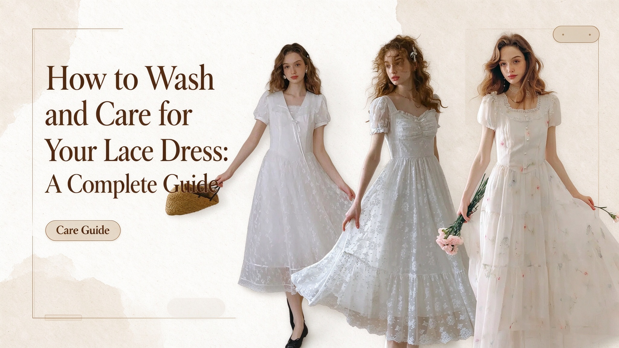 How to wash a lace dress – complete care guide