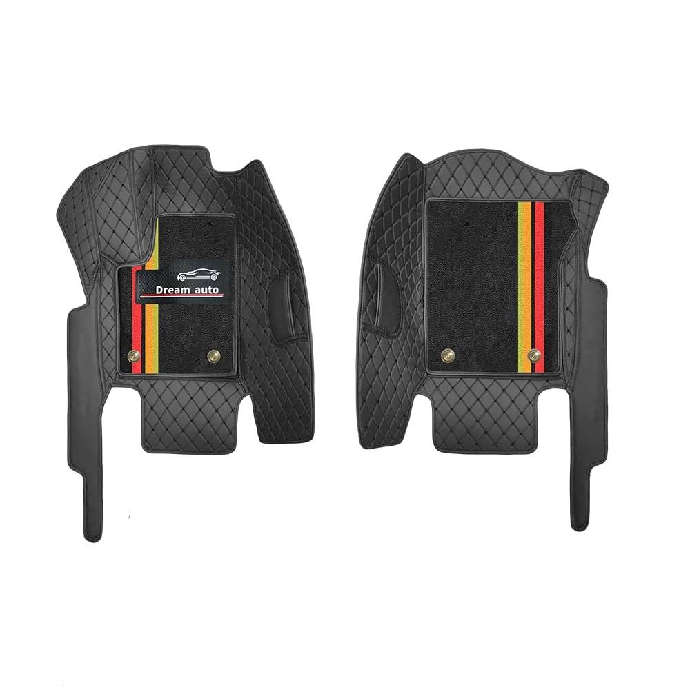 Double Layer Car Floor Mats 5D Luxury Leather Special Car Mats