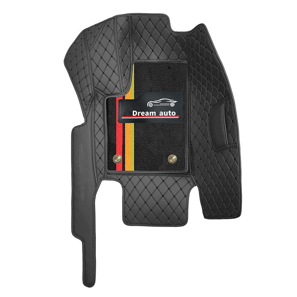 Double Layer Car Floor Mats 5D Luxury Leather Special Car Mats 