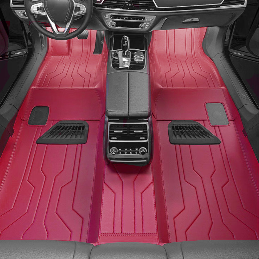 Double Layer Car Floor Mats 5D Luxury Leather Special Car Mats 