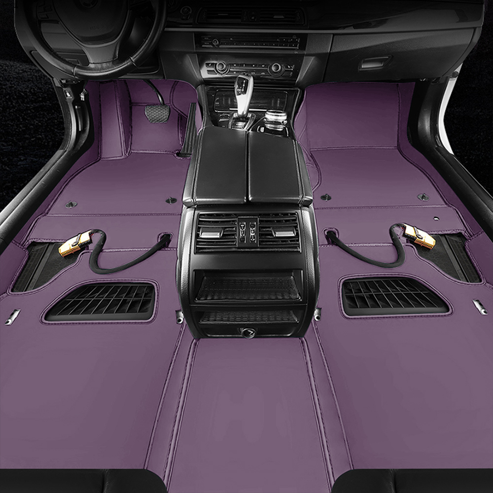 Double Layer Car Floor Mats 5D Luxury Leather Special Car Mats 