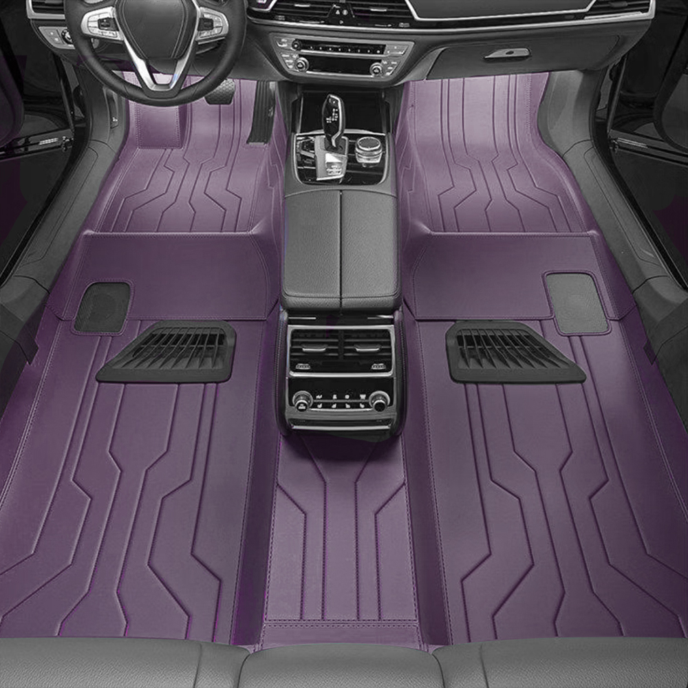 Double Layer Car Floor Mats 5D Luxury Leather Special Car Mats 