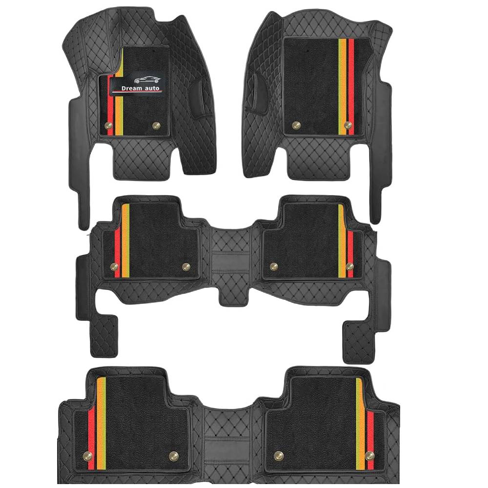 Double Layer Car Floor Mats 5D Luxury Leather Special Car Mats