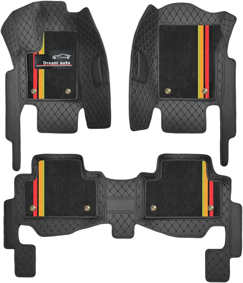 Double Layer Car Floor Mats 5D Luxury Leather Special Car Mats