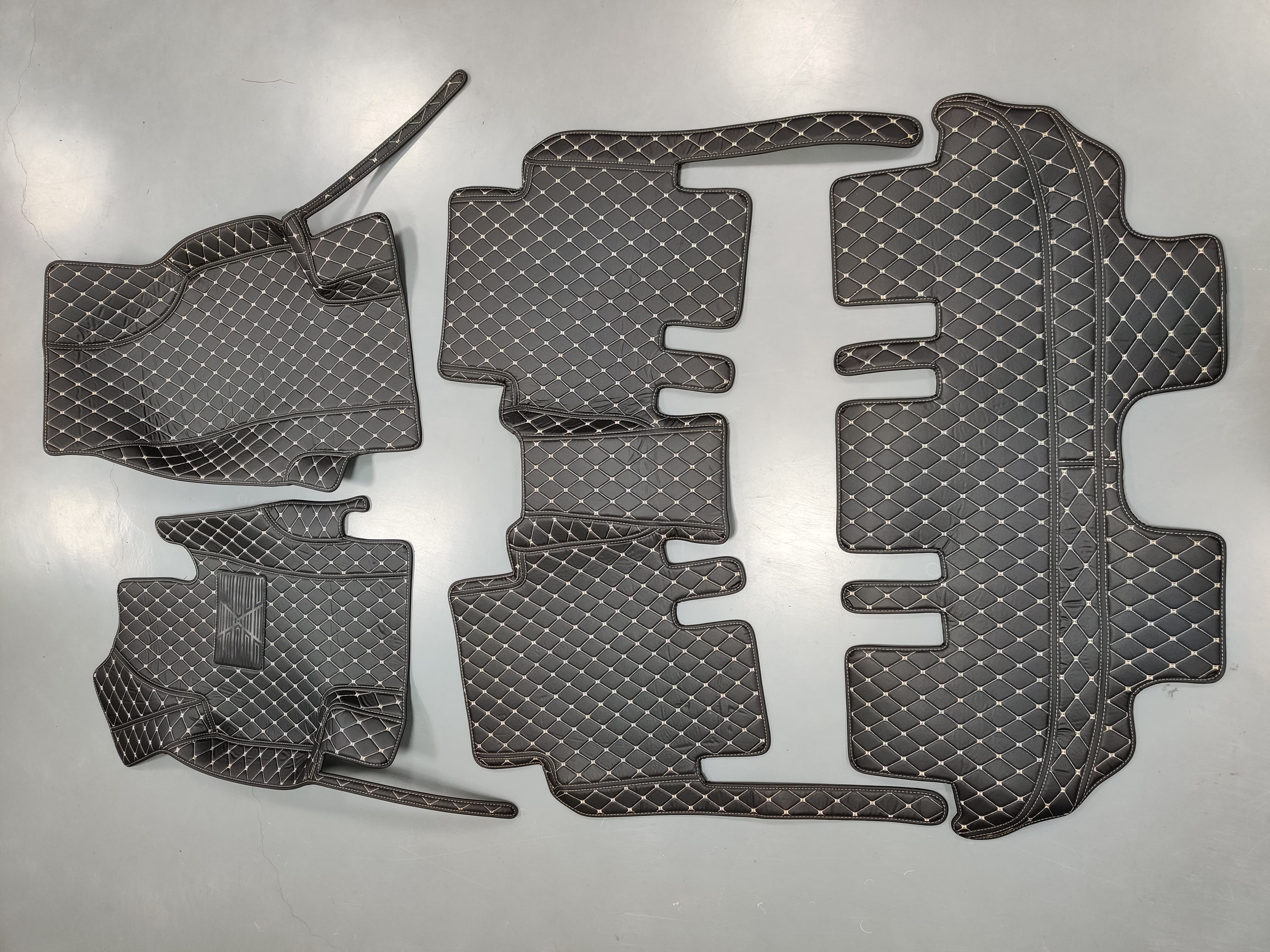 Double Layer Car Floor Mats 5D Luxury Leather Special Car Mats