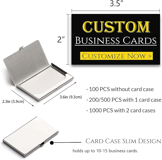 100pcs Custom Business Cards & Greeting Cards Printing — Bulk Name Cards, Postcards, Invitations with Logo | Low MOQ