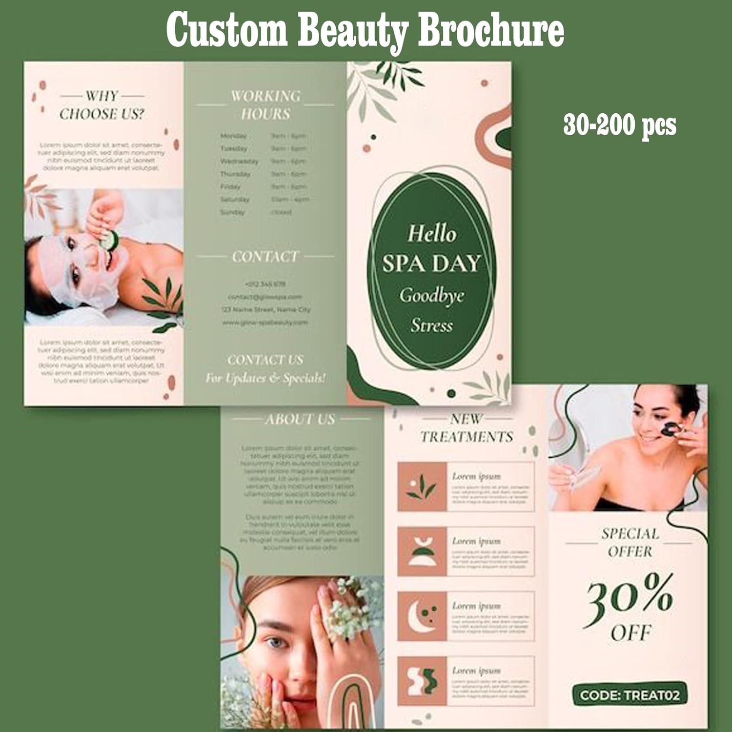 Custom Folded Brochures & Tri-Fold Flyers — Bulk Menus, Leaflets, Pamphlets on Art Paper | Low MOQ-Co-copier Packaging & Printing