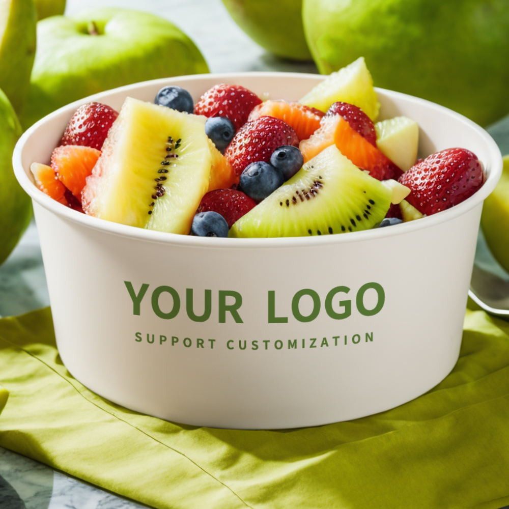 Paper Salad Bowls Wholesale – 12oz-32oz Kraft & White Food Bowls, PE-Coated, with Lids, Bulk for Salads-Co-copier Packaging & Printing