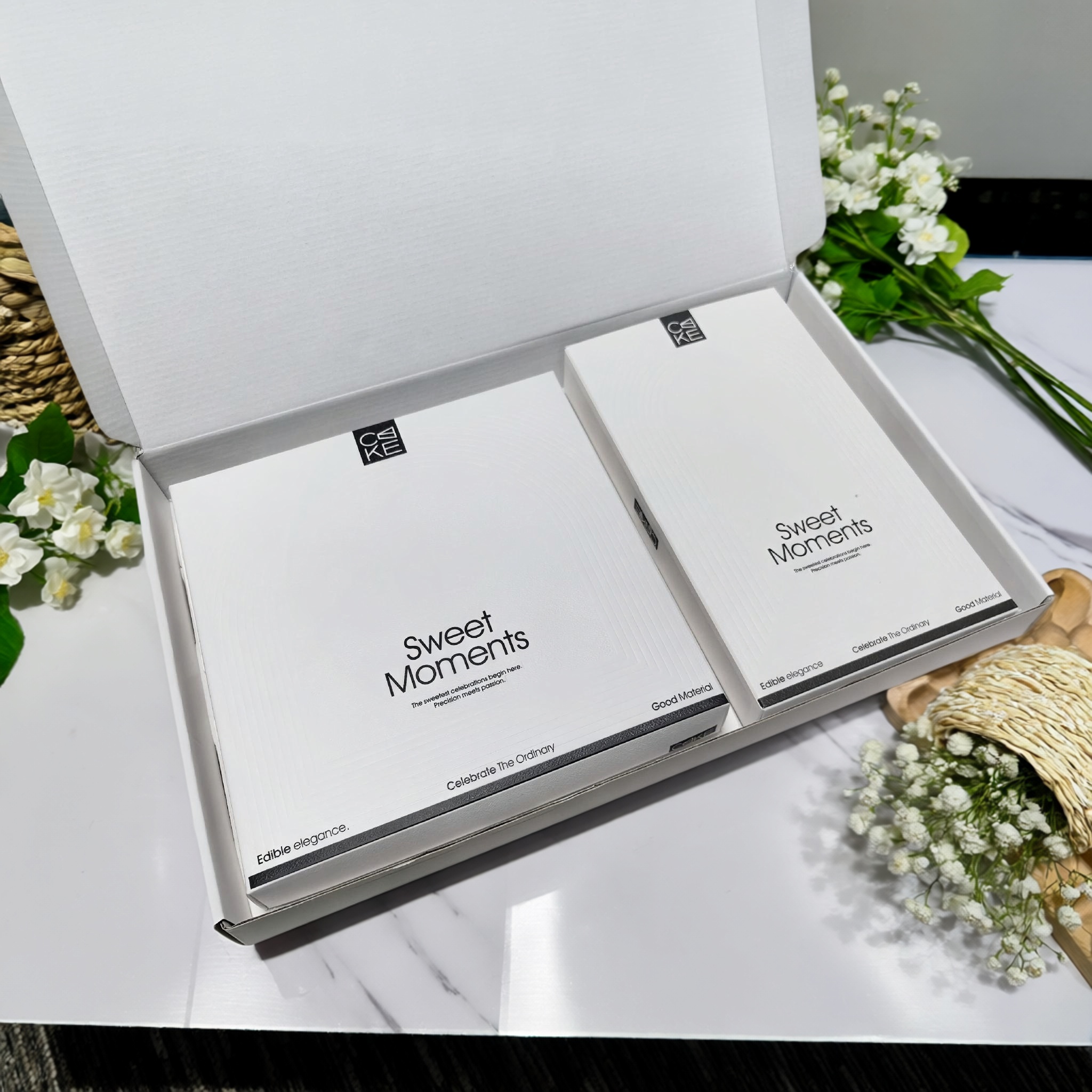 Cake Box Sets – 4"-12" Bakery Packaging Kits with Board, Candles & Cutlery, Food Grade, for Bakeries & Events-Co-copier Packaging & Printing