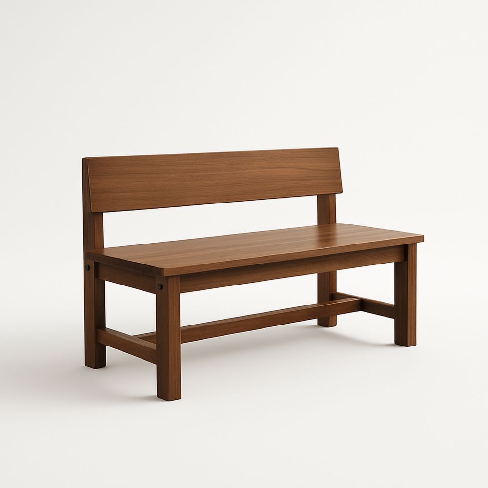 Ławka drewniana z oparciem 120x40x80 cm