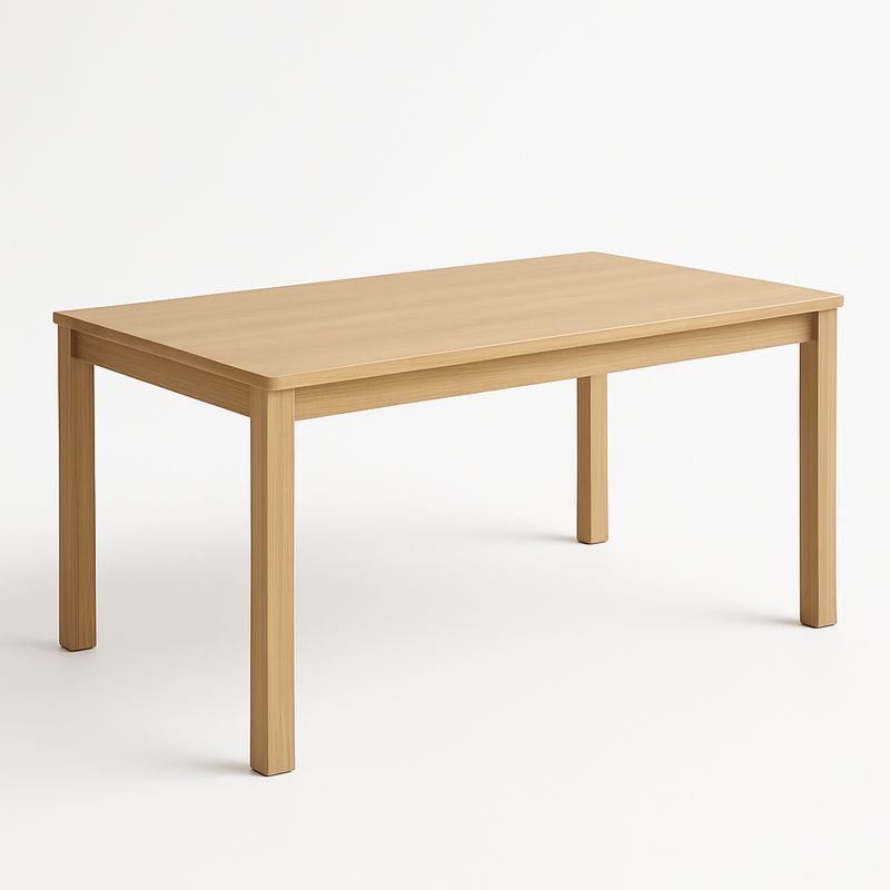 Stół drewniany jasnobrązowy 150x90x75 cm