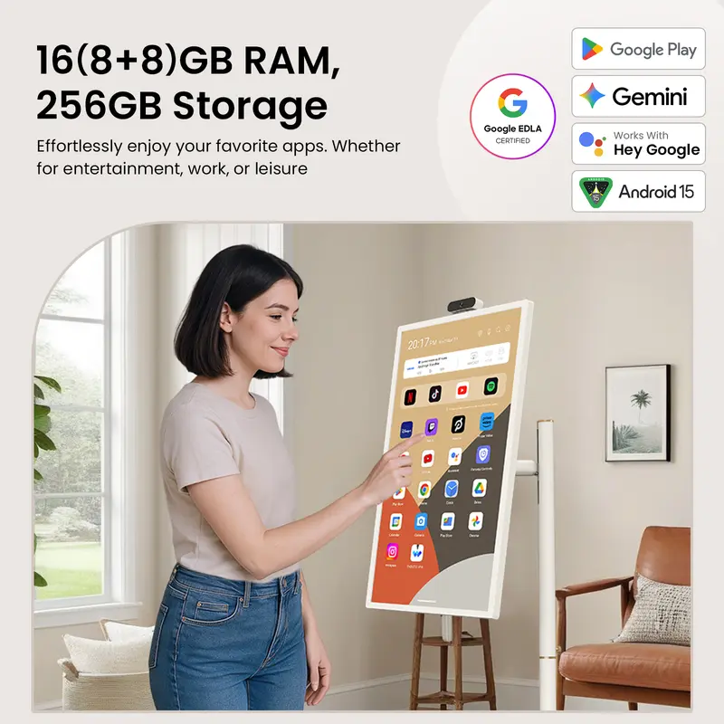 2026 Gen 3 Portable TV, 32 inch True 4K UHD Portable TV