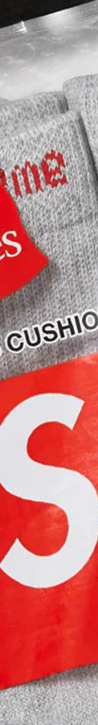 Supreme?/Hanes? Crew Socks (4 Pack)