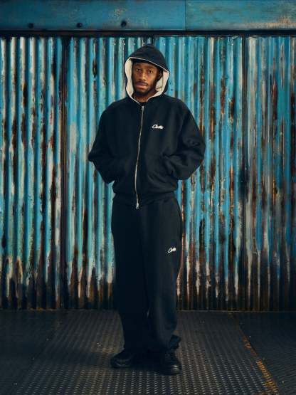 HMP THERMAL ZIP HOODIE [BLACK]