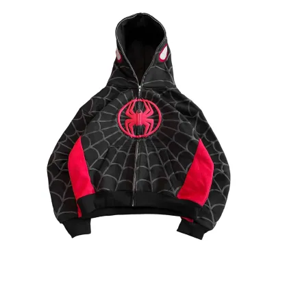 Black & Red Zip-Up Jacket
