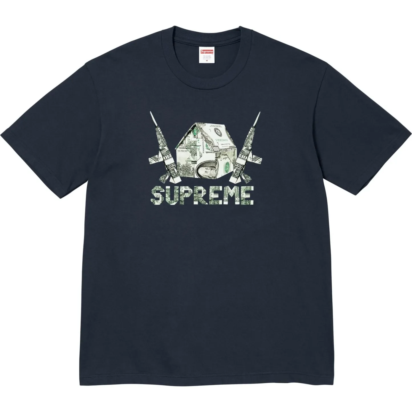 Supreme Origami Tee Black Pink Camo Navy Red White 6colors 26SS