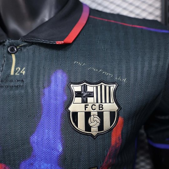 2025/2026 Player Version Barcelona Special Edition Black And Blue Football Shirt 1:1 Thai Quality