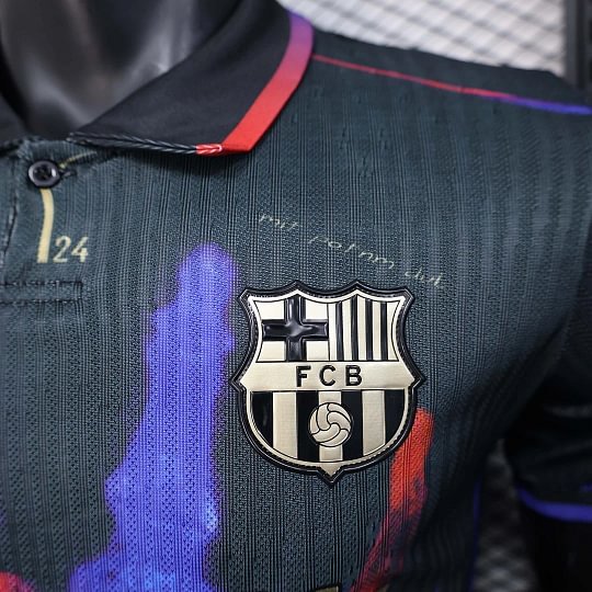 2025/2026 Player Version Barcelona Special Edition Black And Blue Football Shirt 1:1 Thai Quality