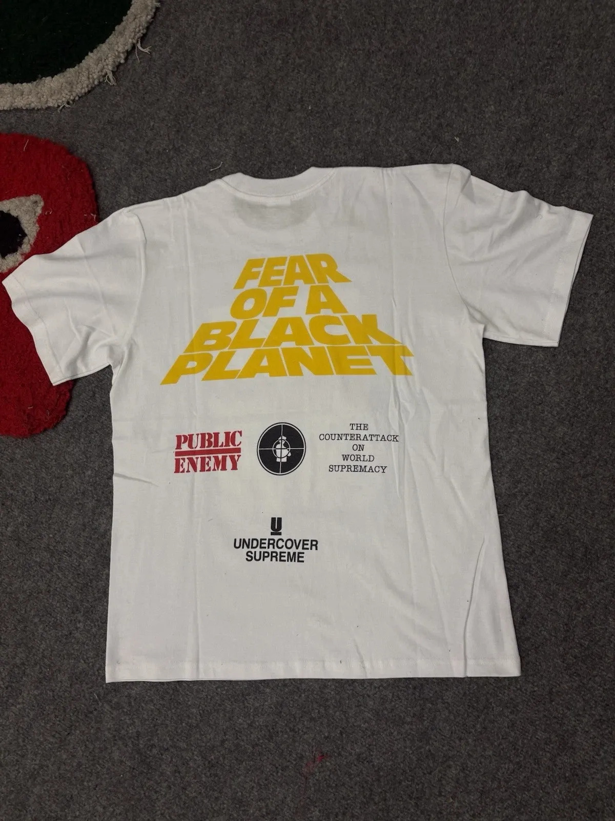 Supreme x UNDERCOVER Public Enemy Fear of a Black Planet Tee White Medium