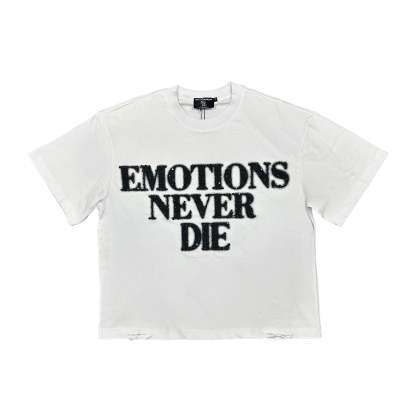 White ‘End’ Rhinestone Tee