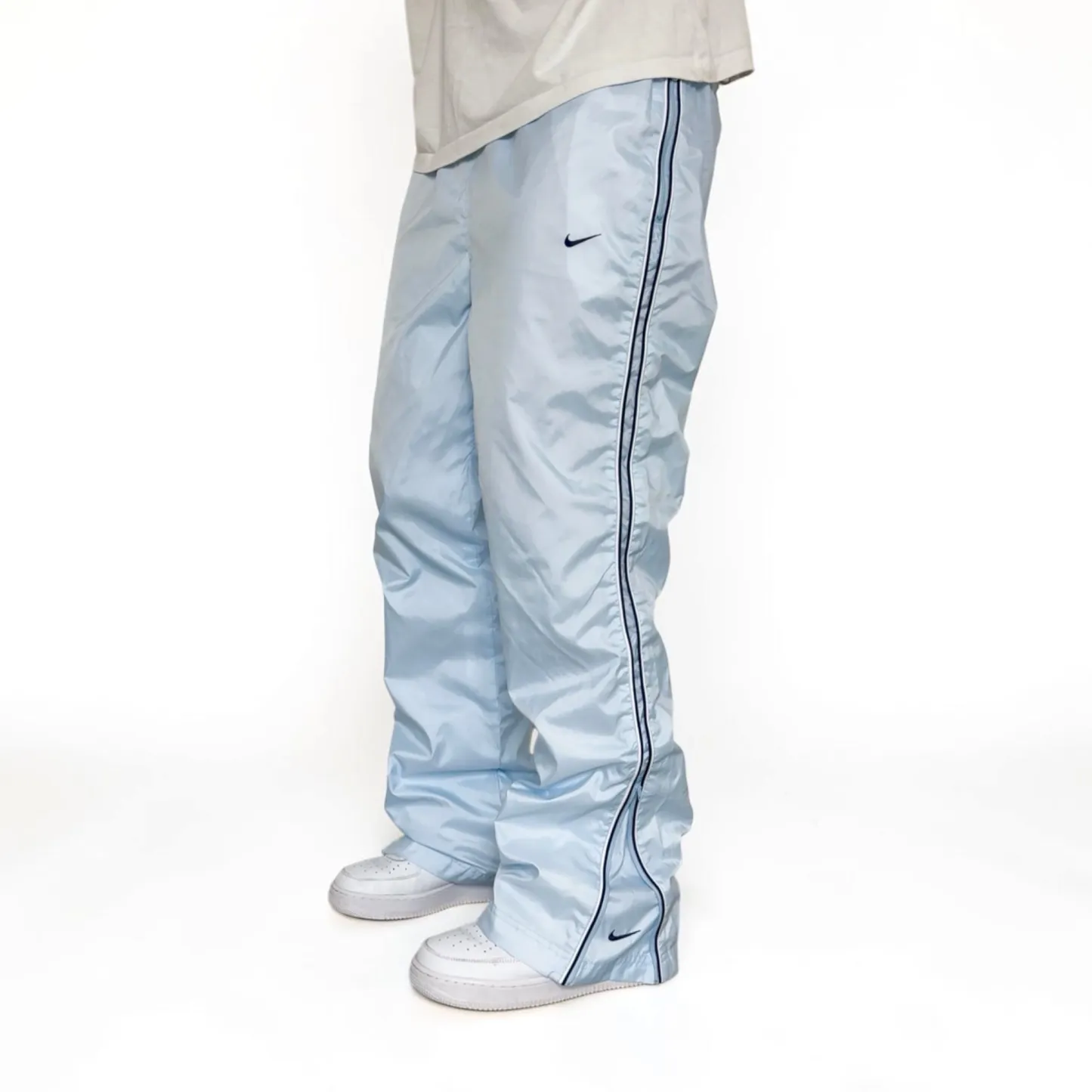 ULTRA RARE 2000s Nike Trackpants Blue - (L)