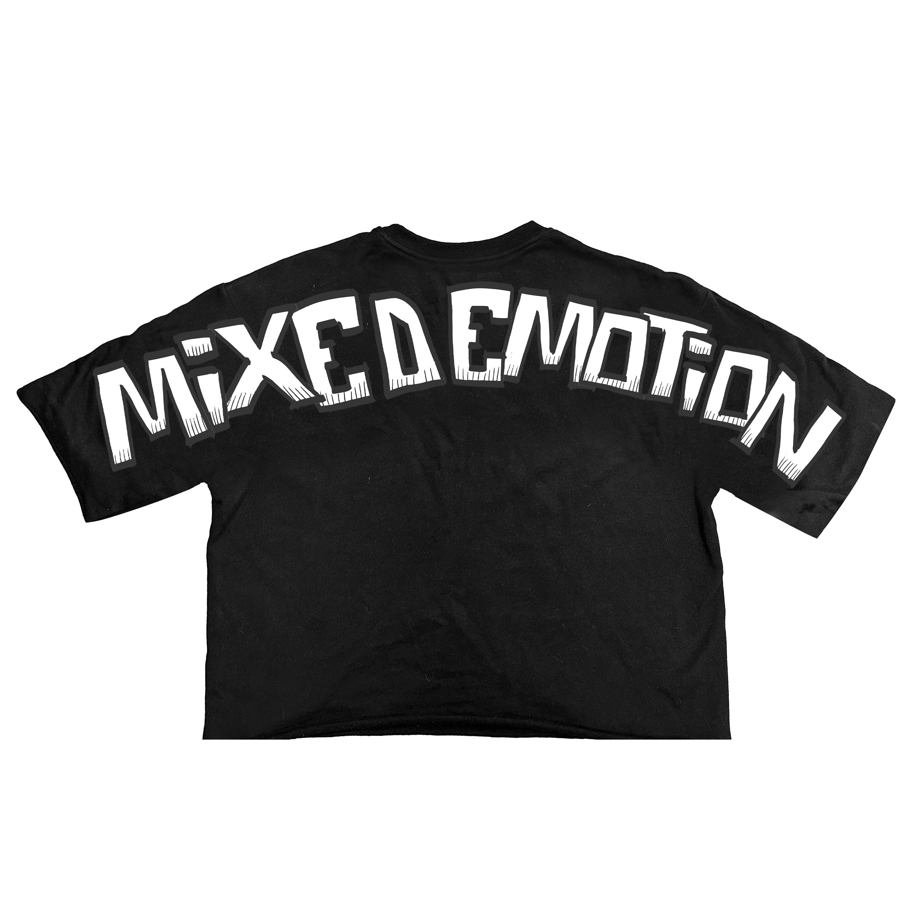 Black “Monster” cropped Tee