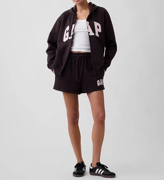 Relaxed Gap Logo Zip Hoodie Color Turkish Coffee Size L 6274544010003
