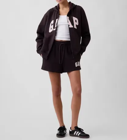 Relaxed Gap Logo Zip Hoodie Color Turkish Coffee Size L 6274544010003