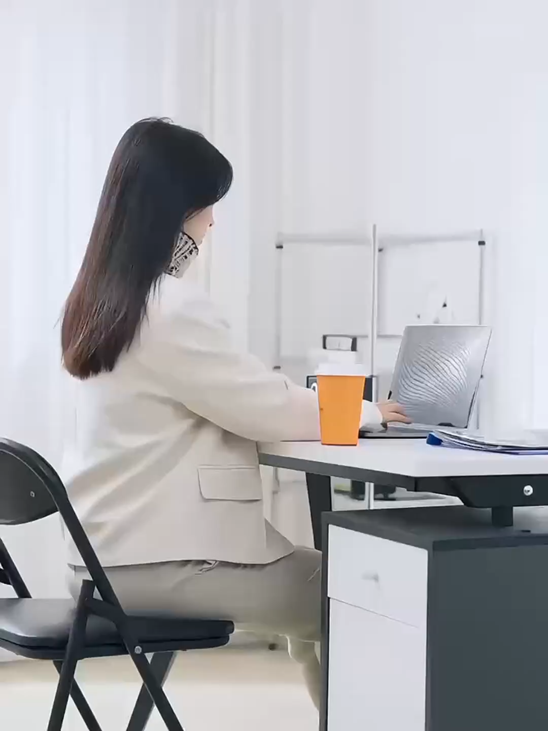 360° Rotating Deep Desk Cup Holder Clamp,