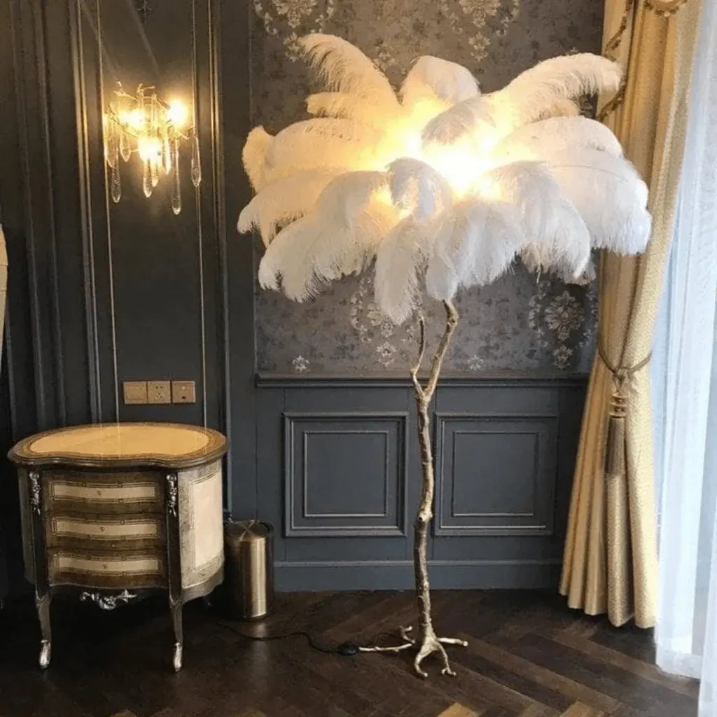 #🔥Buy 1 Get 1 Free ✨LED Floor Lamp, Nordic Ostrich Design