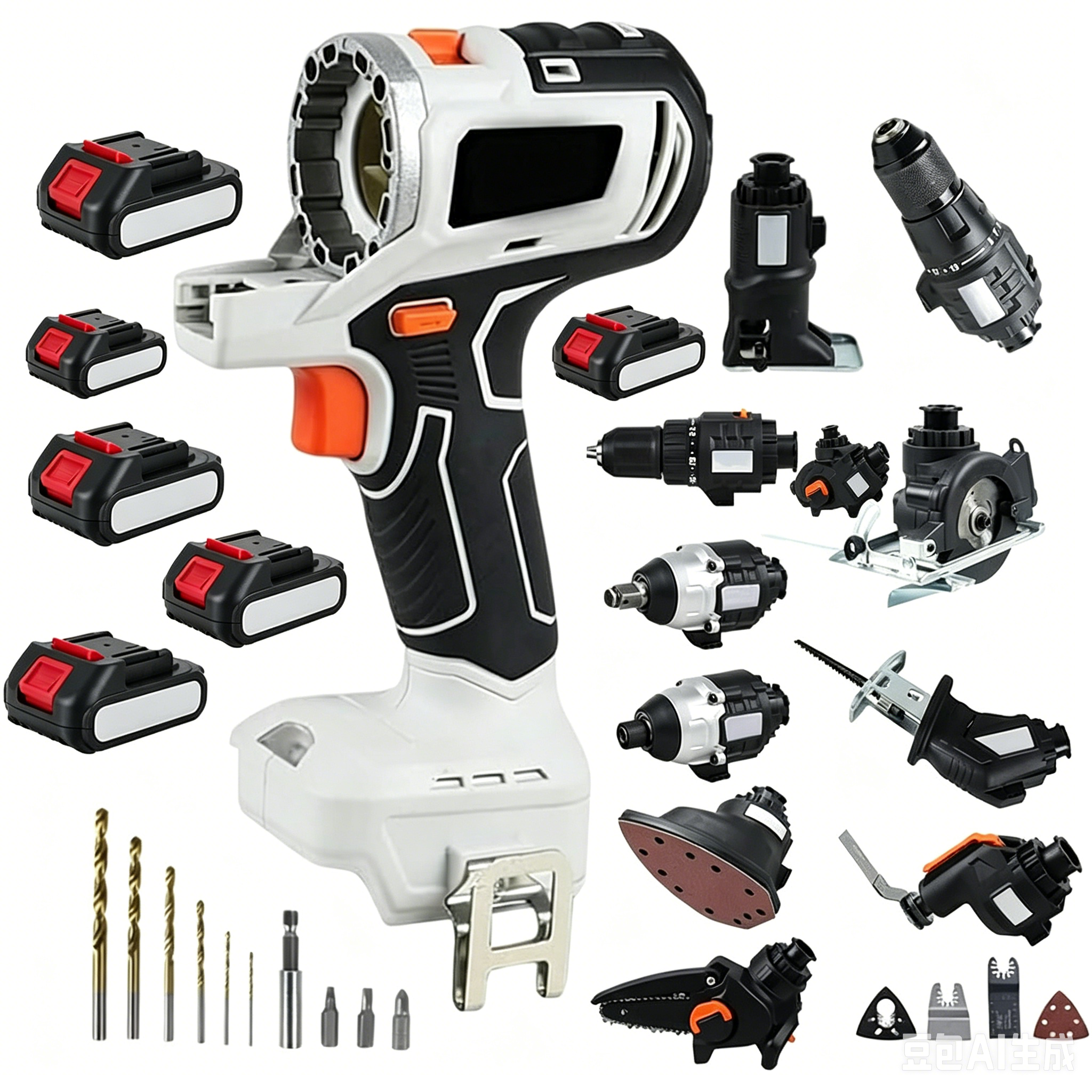 Pandahardware 18V Cordless 10 in 1 Multifunctional Power ToolKit