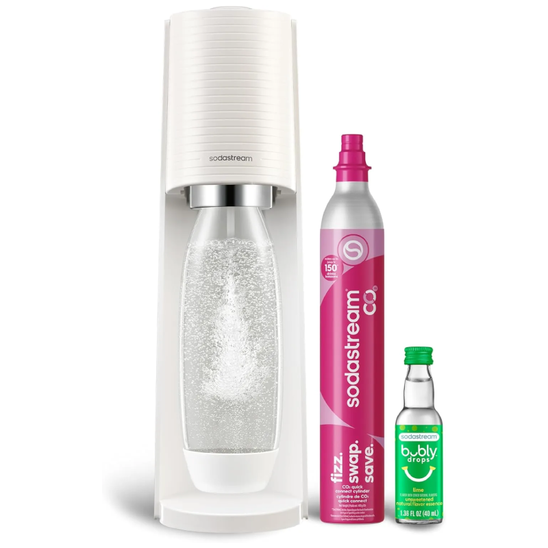 ⚡ [Flash Sale] SodaStream Terra Sparkling Water Maker Bundle with 3 x 60L Quick Connect CO2 Cylinders