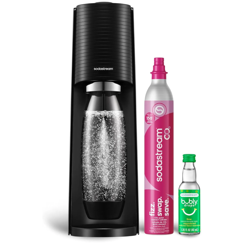 ⚡ [Flash Sale] SodaStream Terra Sparkling Water Maker Bundle with 3 x 60L Quick Connect CO2 Cylinders