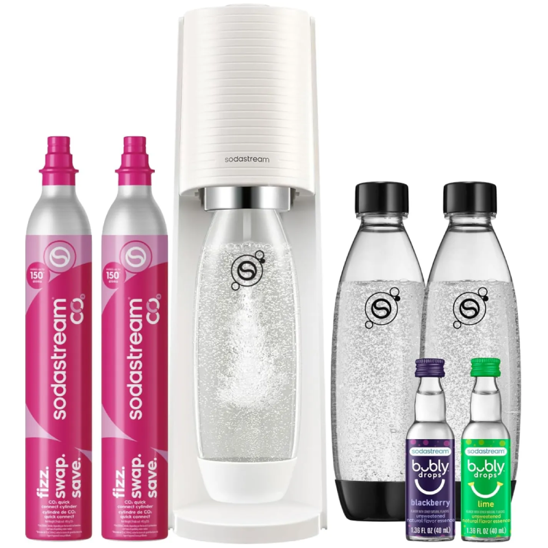 ⚡ [Flash Sale] SodaStream Terra Sparkling Water Maker Bundle with 3 x 60L Quick Connect CO2 Cylinders