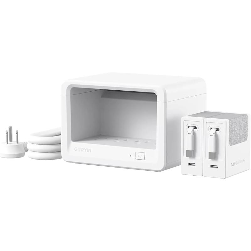 🎁 FLASH SALE-Gitryin 160W Modular Charging Station with Retractable USB-C Cables ✨ Save Big Today!