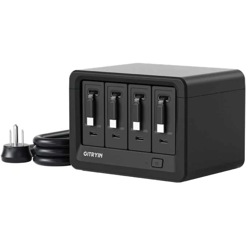 🎁 FLASH SALE-Gitryin 160W Modular Charging Station with Retractable USB-C Cables ✨ Save Big Today!